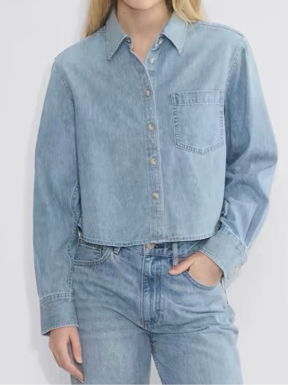 Denim Forum The ’80s Comfy Waist Denim Shirt